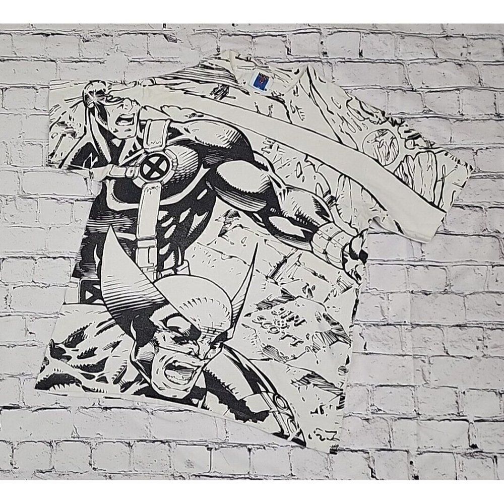 Vintage 1991 Marvel Todd McFarlane MEGA PRINT T Shirt Single Stitch Size M